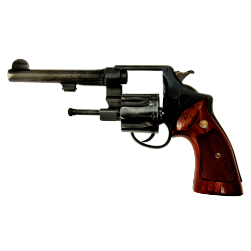 Smith & Wesson Model 1917 Brazilian Double Action 45 CAL ACP Revolver with Strebe Gun Works Holster (Original) - Image 3
