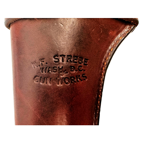 Smith & Wesson Model 1917 Brazilian Double Action 45 CAL ACP Revolver with Strebe Gun Works Holster (Original) - Image 5