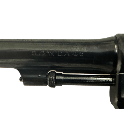 Smith & Wesson Model 1917 Brazilian Double Action 45 CAL ACP Revolver with Strebe Gun Works Holster (Original) - Image 2