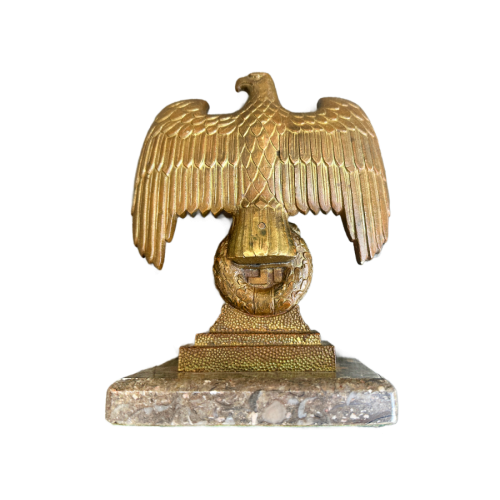 WW2 German Third Reich Bronze Eagle From Dachau Concentration Camp In 1945