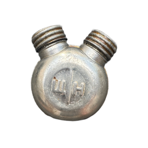 WW2 Russian M91/30 Pebbie Grain Leather Ammunition Pouch With Oil Container For Mosin Nagant Rifle (Original) - Image 2