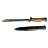 WW2 Original Italian M91/38 Carcano Folding Bayonet with Scabbard (Original)
