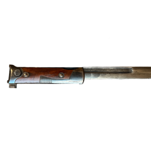 Alternative view of WW2 Original Italian M91/38 Carcano Folding Bayonet with Scabbard (Original)